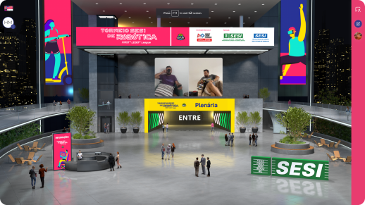 Imagem mostra um 3d dentro da plataforma hybri